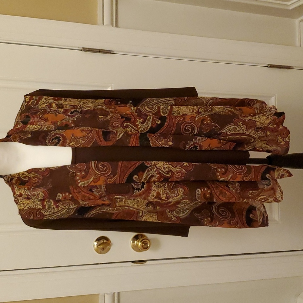 Susan Graver 2 piece top and sheer vest